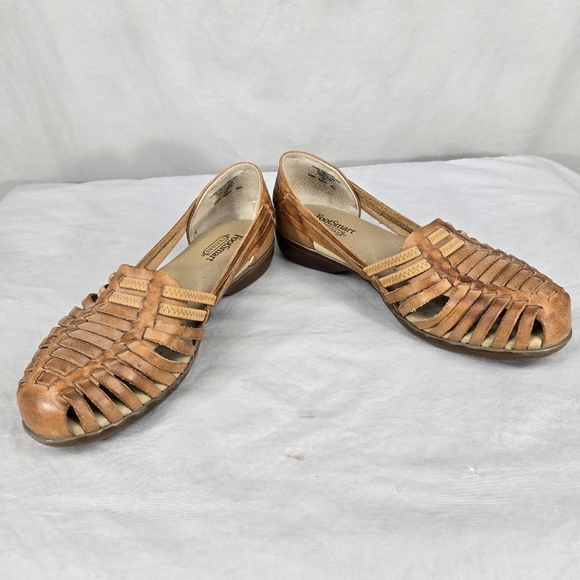 Footsmart Tejidas Tampa Women's Slip On Shoes Leather Brown Size 9 M COMFY - Picture 3 of 8